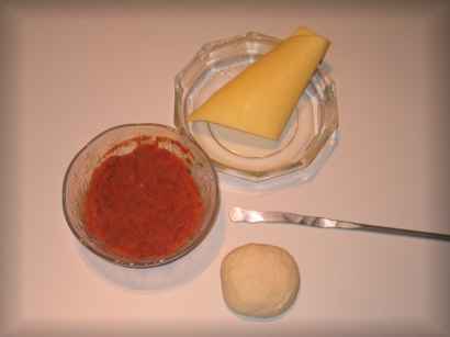 Stockbrotpizza-Käse