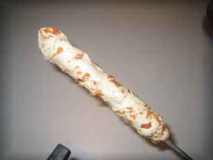 Stockbrot mit Röstzwiebeln